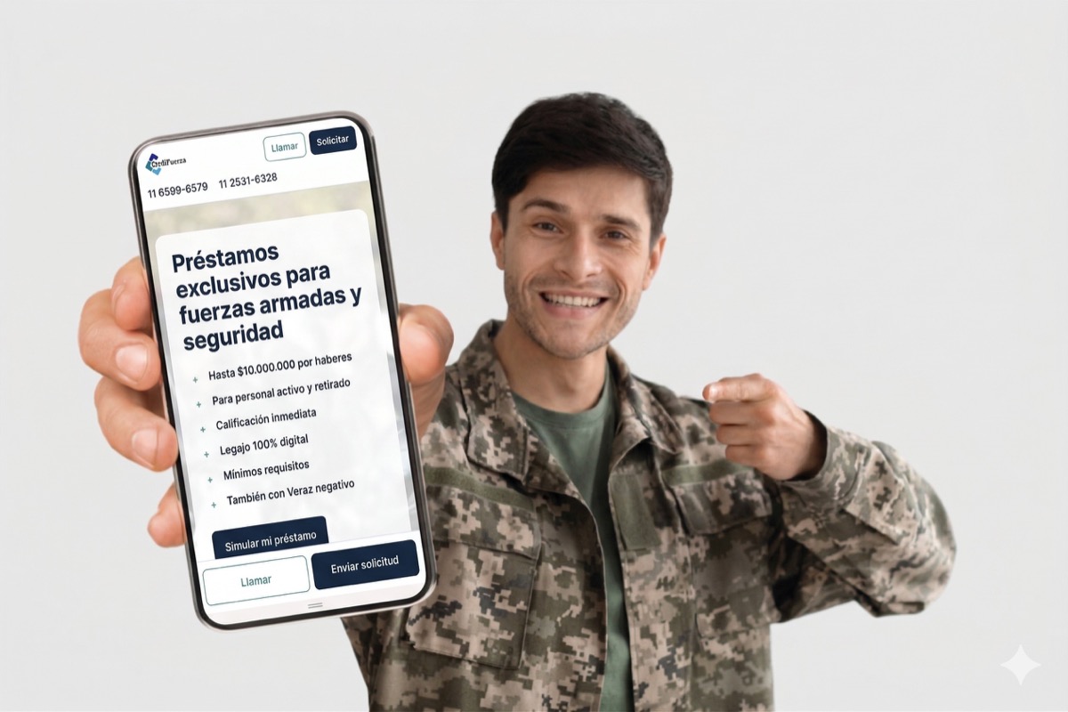 Simulación de préstamo en celular